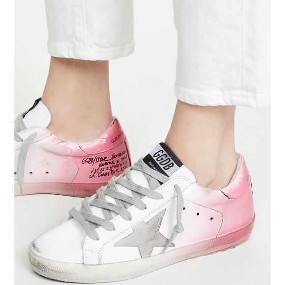 Golden Goose Superstar Sneaker White/Pink 38 NIB - Picture 1 of 8